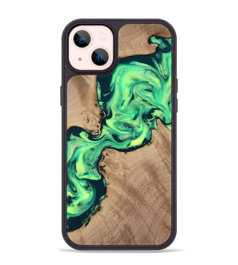 iPhone 14 Plus Wood Phone Case - Laci (Neon, 818515)