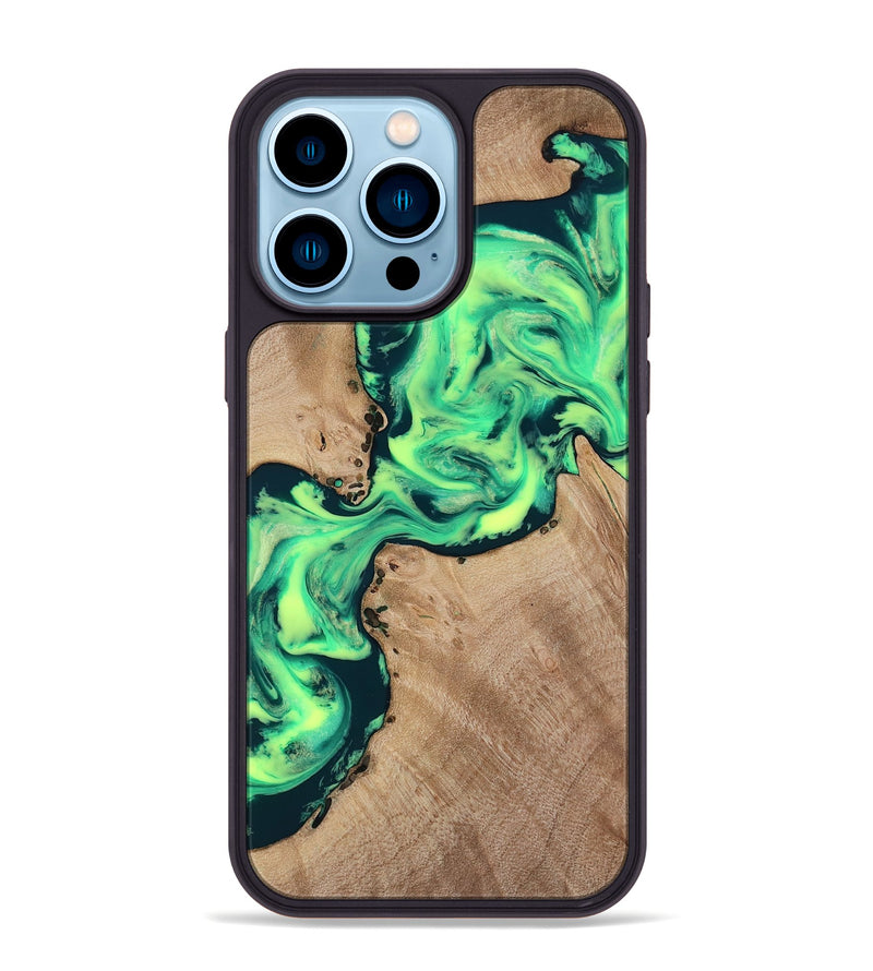 iPhone 14 Pro Max Wood Phone Case - Laci (Neon, 818515)