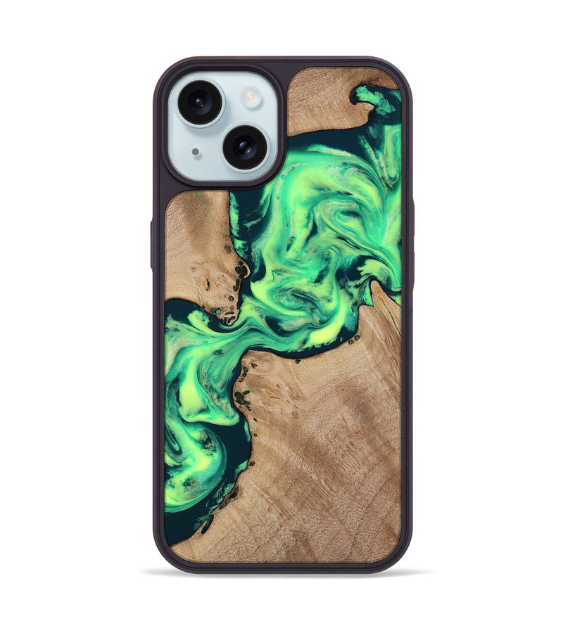 iPhone 15 Wood Phone Case - Laci (Neon, 818515)