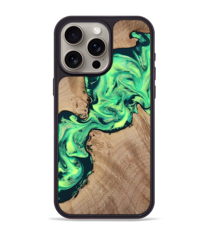 iPhone 15 Pro Max Wood Phone Case - Laci (Neon, 818515)