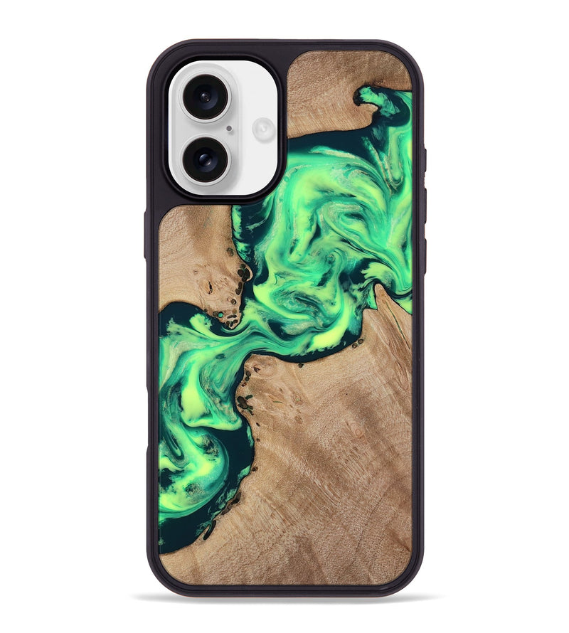 iPhone 16 Plus Wood Phone Case - Laci (Neon, 818515)