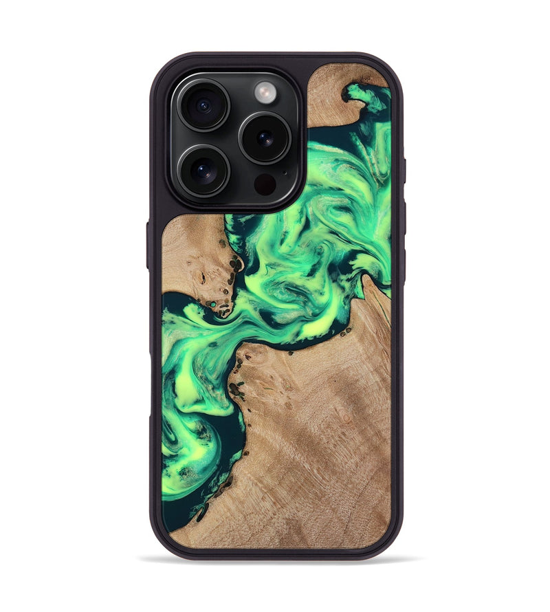 iPhone 16 Pro Wood Phone Case - Laci (Neon, 818515)