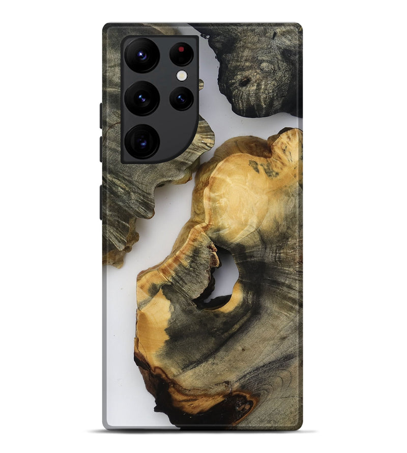 Galaxy S22 Ultra Wood Live Edge Phone Case - Bear (Clear, 818517)
