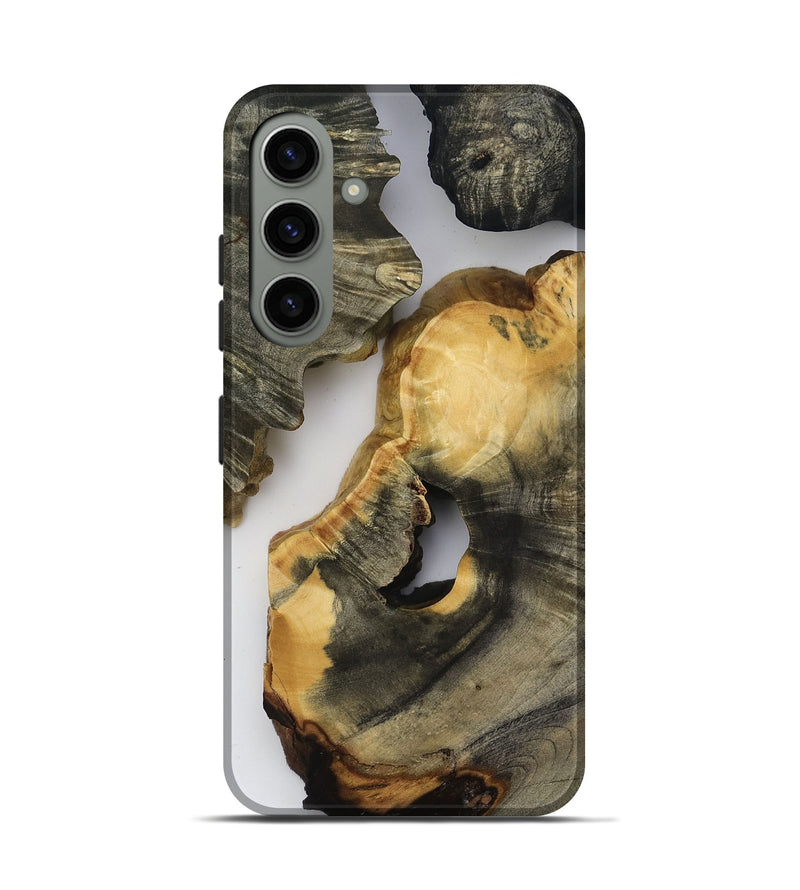 Galaxy S24 Wood Live Edge Phone Case - Bear (Clear, 818517)
