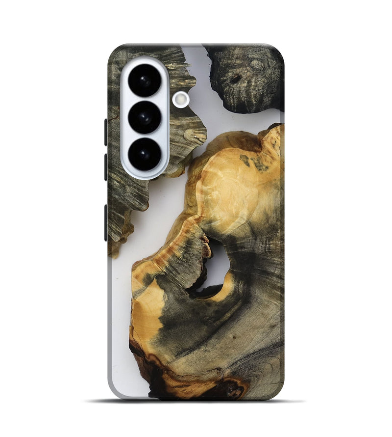 Galaxy S26 Wood Live Edge Phone Case - Bear (Clear, 818517)