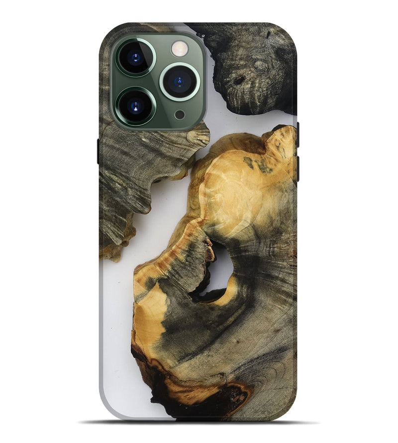 iPhone 13 Pro Max Wood Live Edge Phone Case - Bear (Clear, 818517)