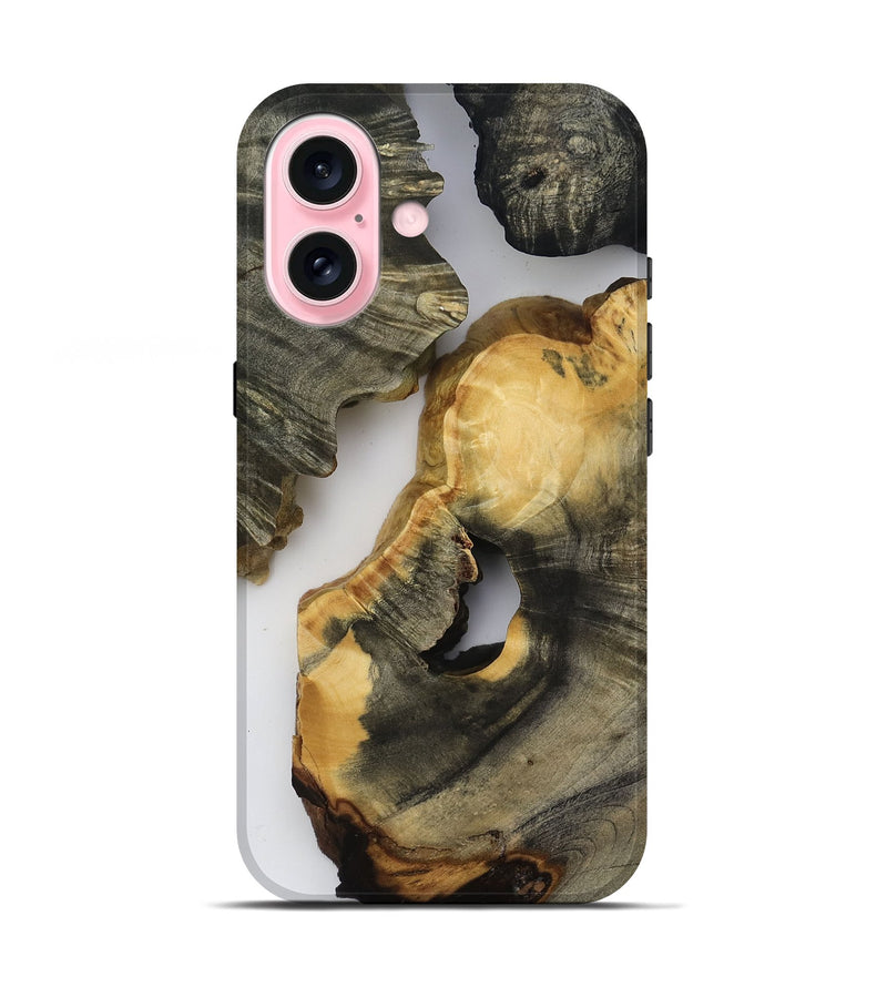 iPhone 17 Wood Live Edge Phone Case - Bear (Clear, 818517)