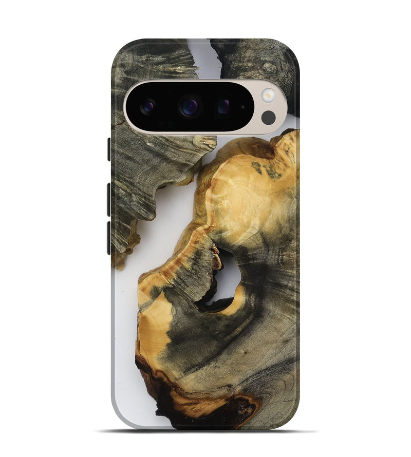 Pixel 10 Pro Wood Live Edge Phone Case - Bear (Clear, 818517)