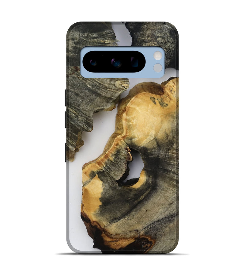 Pixel 8 Pro Wood Live Edge Phone Case - Bear (Clear, 818517)