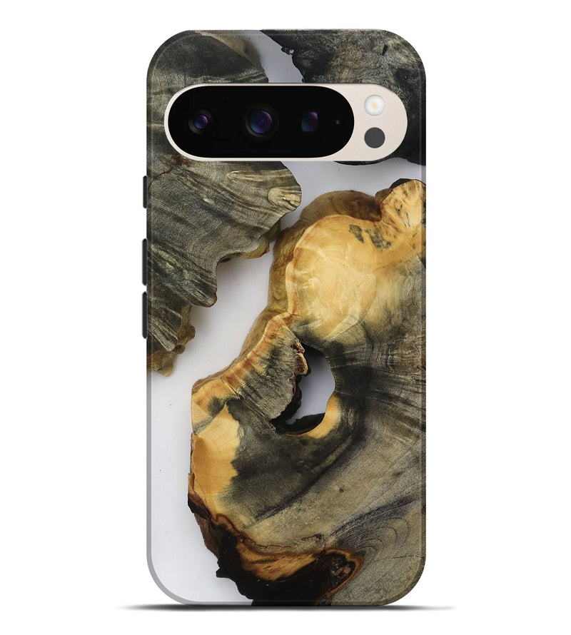 Pixel 9 Pro XL Wood Live Edge Phone Case - Bear (Clear, 818517)