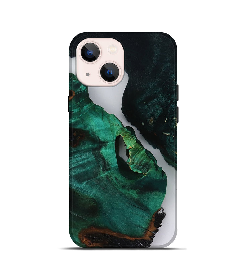 iPhone 13 mini Wood Live Edge Phone Case - Dewayne (Clear, 818518)