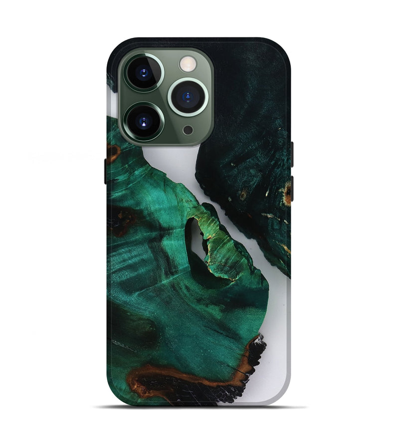iPhone 13 Pro Wood Live Edge Phone Case - Dewayne (Clear, 818518)