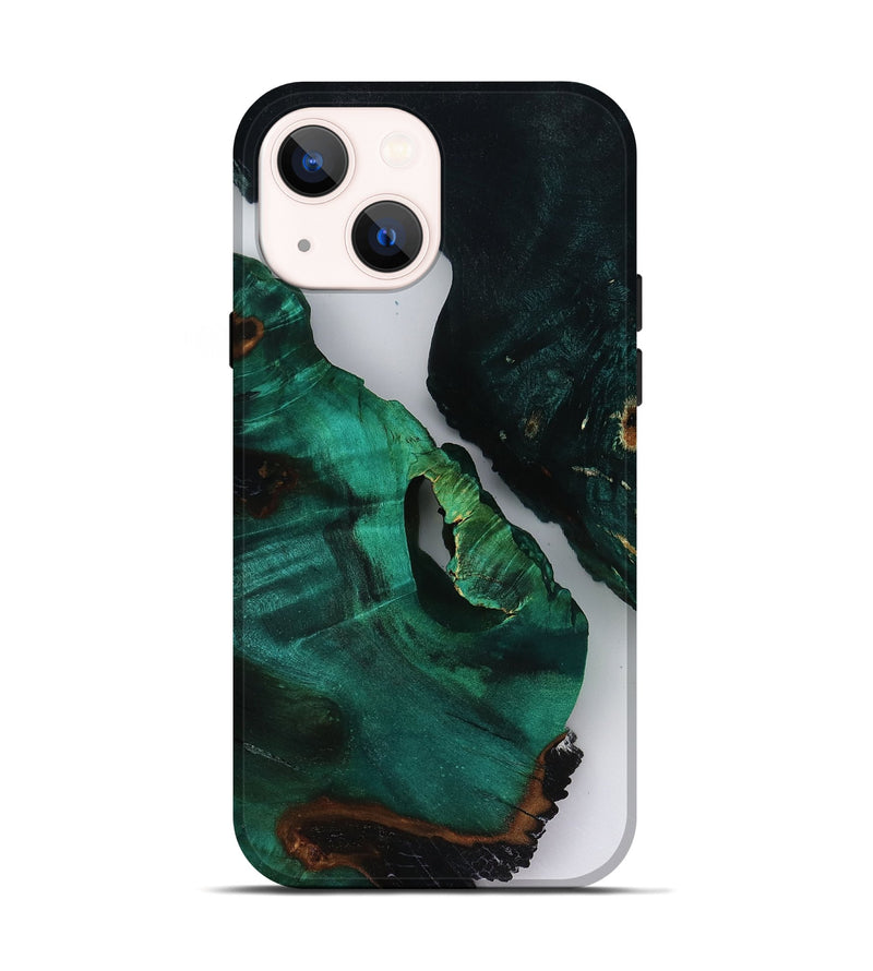 iPhone 14 Wood Live Edge Phone Case - Dewayne (Clear, 818518)