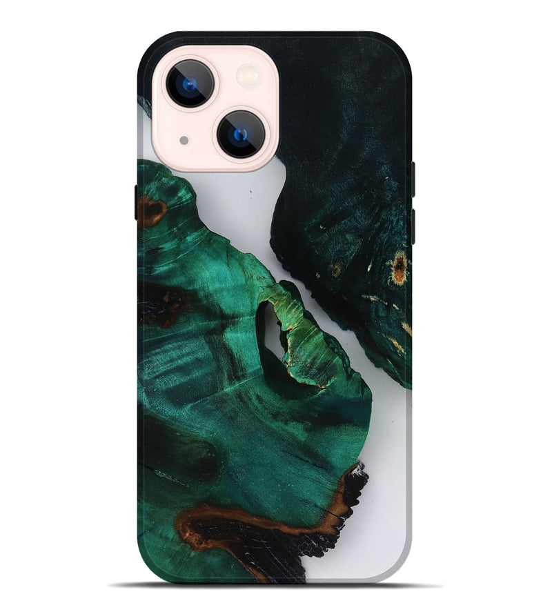iPhone 14 Plus Wood Live Edge Phone Case - Dewayne (Clear, 818518)