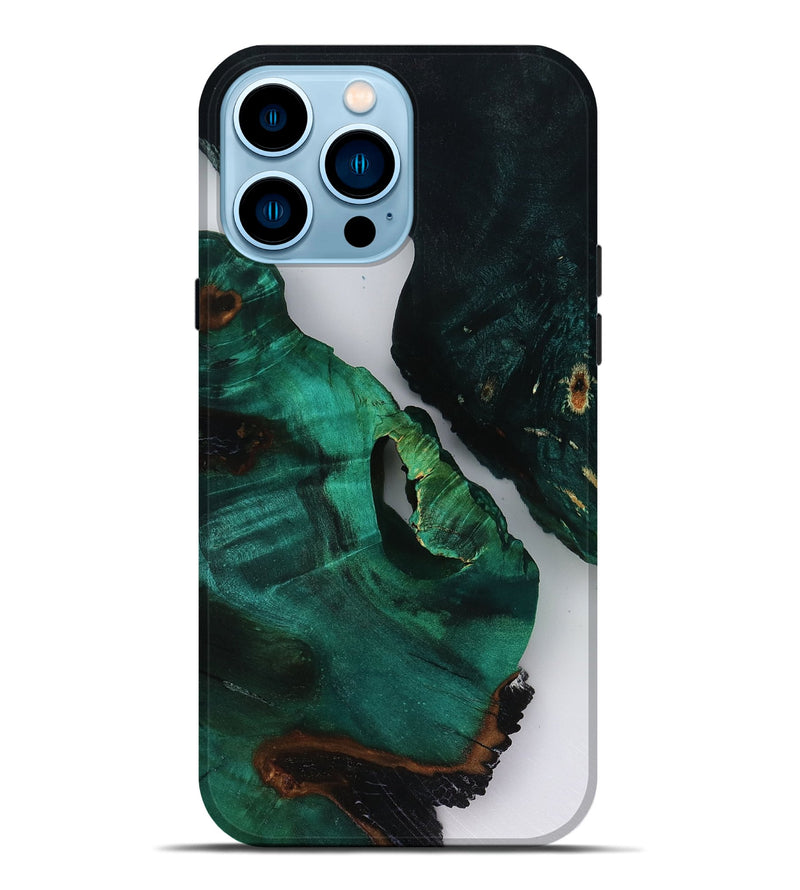iPhone 14 Pro Max Wood Live Edge Phone Case - Dewayne (Clear, 818518)