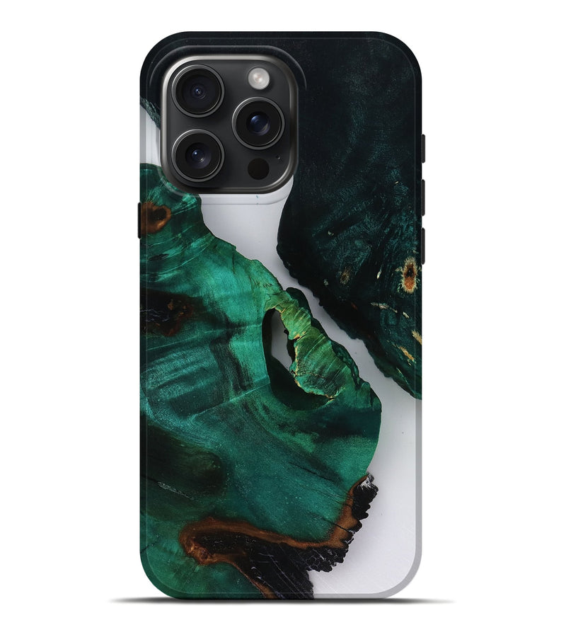 iPhone 16 Pro Max Wood Live Edge Phone Case - Dewayne (Clear, 818518)