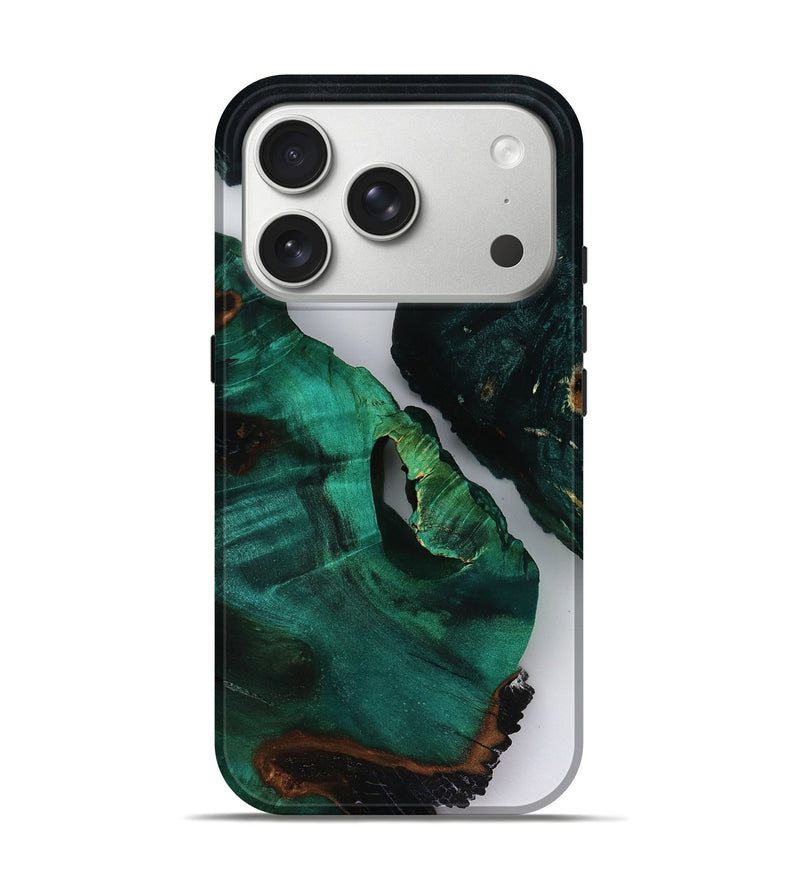 iPhone 17 Pro Wood Live Edge Phone Case - Dewayne (Clear, 818518)