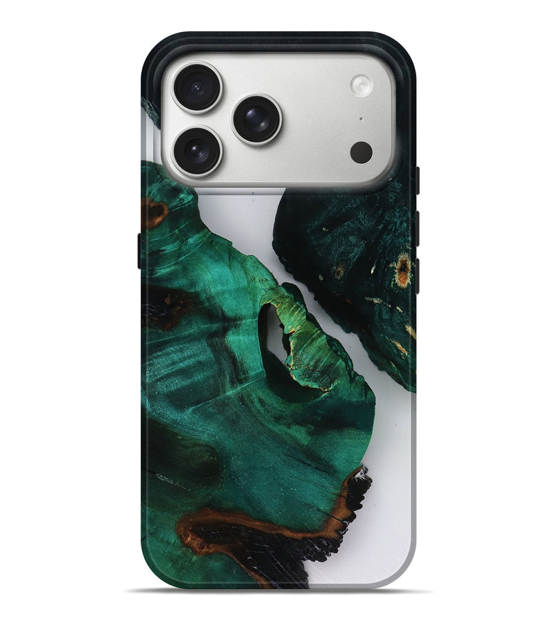iPhone 17 Pro Max Wood Live Edge Phone Case - Dewayne (Clear, 818518)