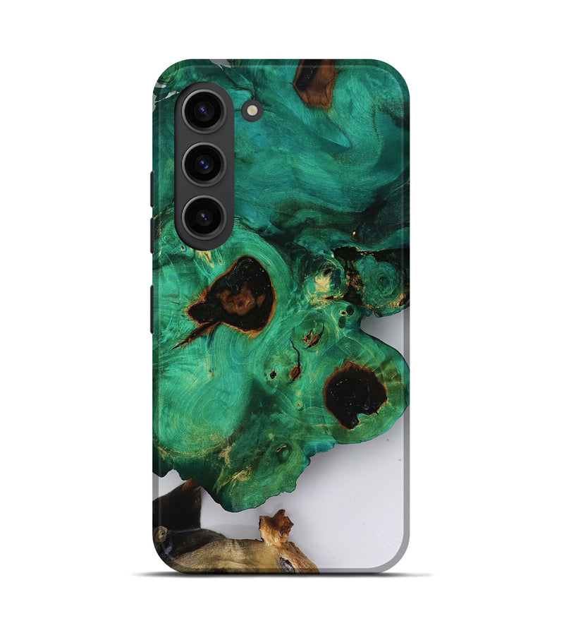 Galaxy S23 Wood Live Edge Phone Case - Adelina (Clear, 818519)