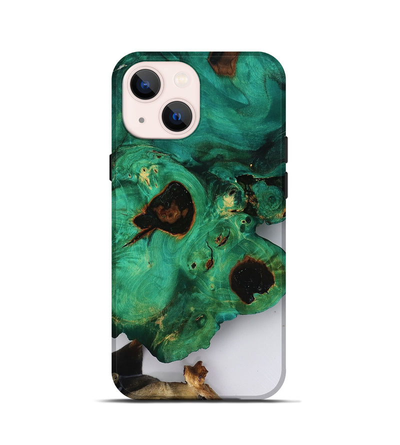 iPhone 13 mini Wood Live Edge Phone Case - Adelina (Clear, 818519)