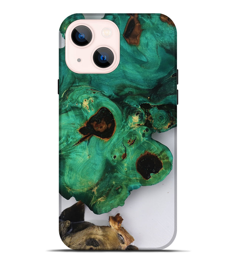 iPhone 14 Plus Wood Live Edge Phone Case - Adelina (Clear, 818519)