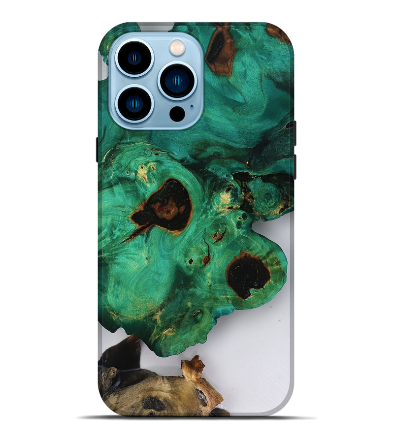 iPhone 14 Pro Max Wood Live Edge Phone Case - Adelina (Clear, 818519)