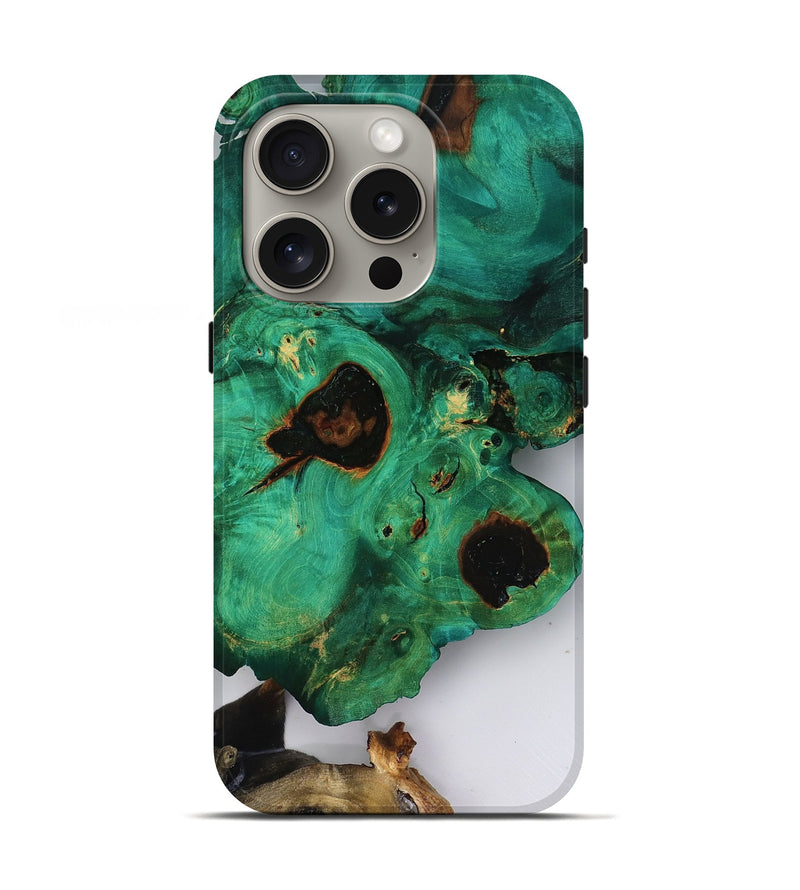 iPhone 16 Pro Wood Live Edge Phone Case - Adelina (Clear, 818519)