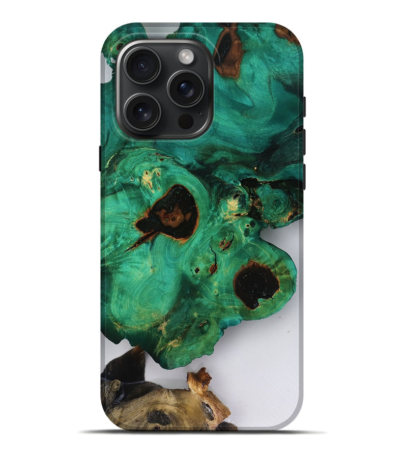 iPhone 16 Pro Max Wood Live Edge Phone Case - Adelina (Clear, 818519)