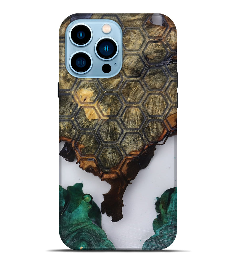 iPhone 14 Pro Max Wood Live Edge Phone Case - Estella (Pattern, 818520)