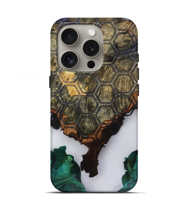 iPhone 16 Pro Wood Live Edge Phone Case - Estella (Pattern, 818520)