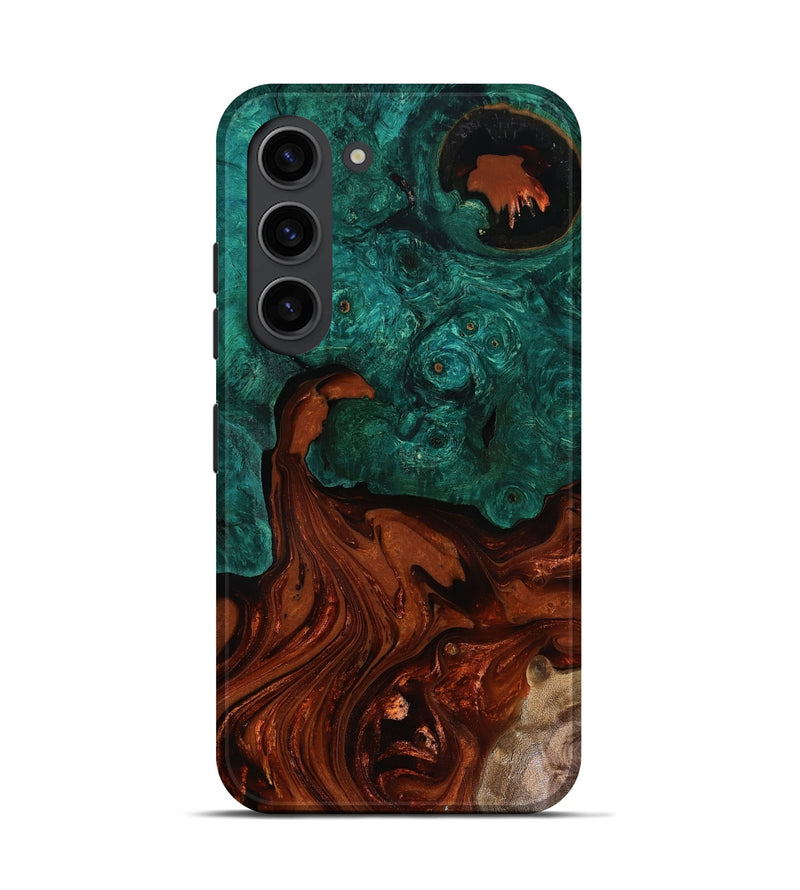 Galaxy S23 Wood Live Edge Phone Case - Zina (Red, 818521)