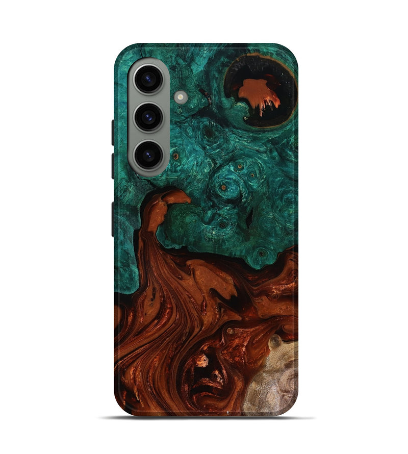 Galaxy S24 Wood Live Edge Phone Case - Zina (Red, 818521)