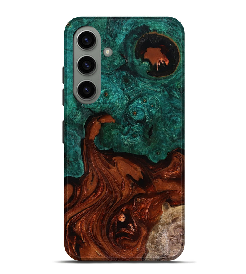Galaxy S24 Plus Wood Live Edge Phone Case - Zina (Red, 818521)