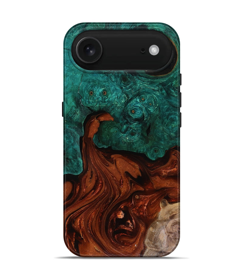 iPhone 17 Air Wood Live Edge Phone Case - Zina (Red, 818521)