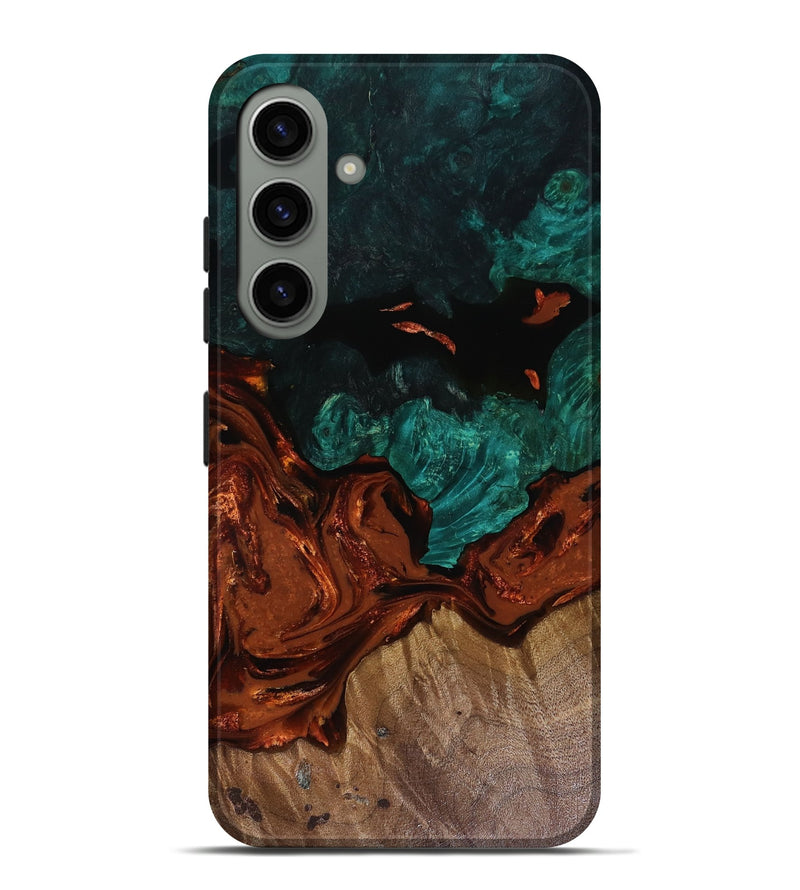 Galaxy S24 Plus Wood Live Edge Phone Case - Fabiola (Red, 818523)