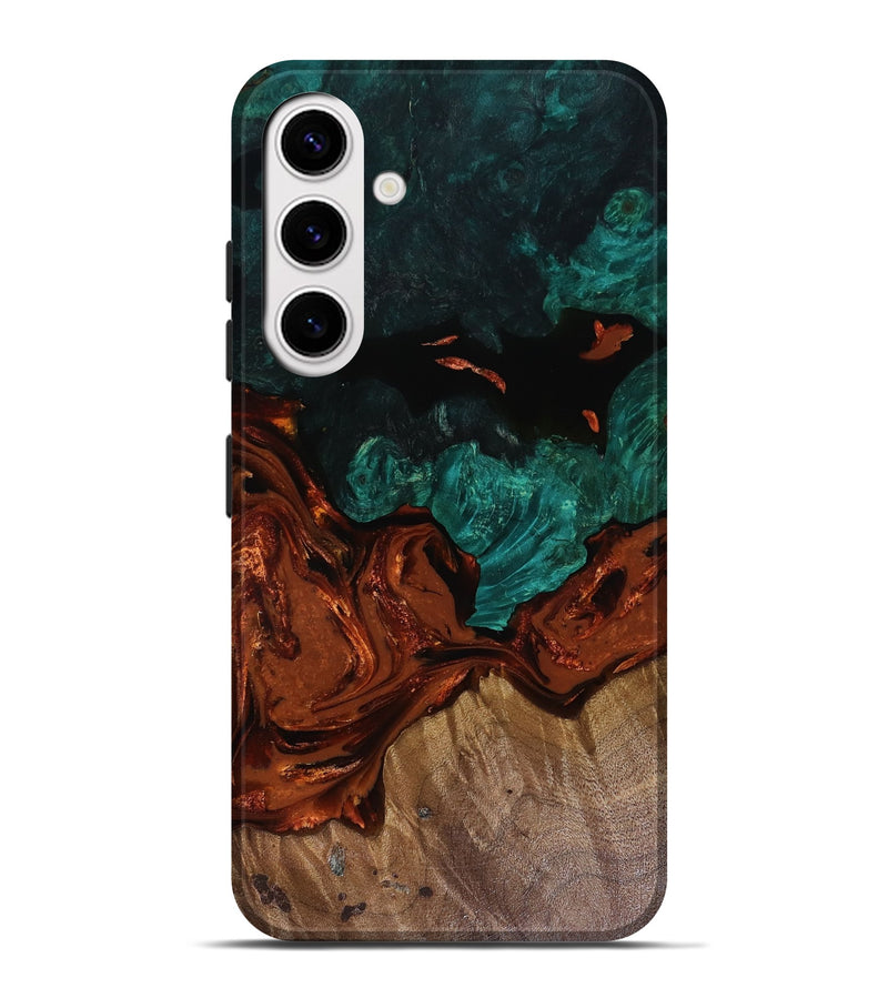 Galaxy S25 Plus Wood Live Edge Phone Case - Fabiola (Red, 818523)