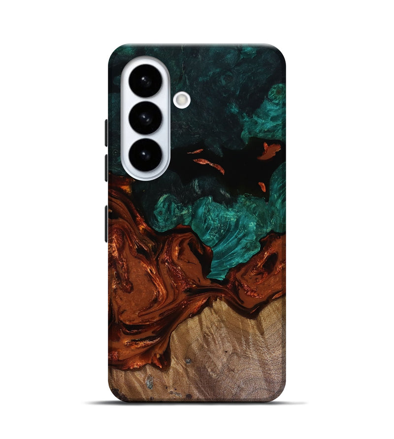 Galaxy S26 Wood Live Edge Phone Case - Fabiola (Red, 818523)