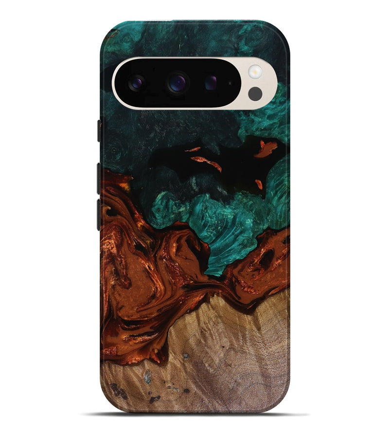 Pixel 10 Pro XL Wood Live Edge Phone Case - Fabiola (Red, 818523)