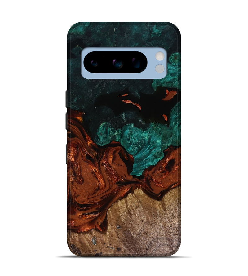 Pixel 8 Pro Wood Live Edge Phone Case - Fabiola (Red, 818523)