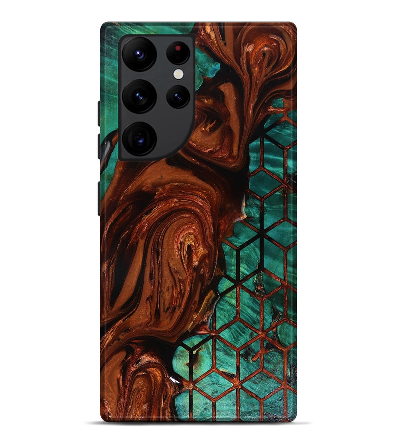 Galaxy S22 Ultra Wood Live Edge Phone Case - Omarion (Pattern, 818524)