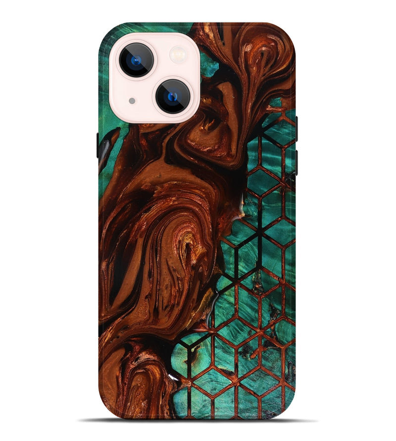 iPhone 14 Plus Wood Live Edge Phone Case - Omarion (Pattern, 818524)