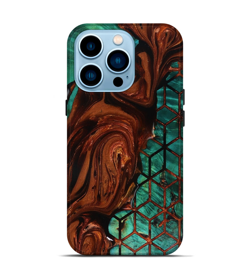 iPhone 14 Pro Wood Live Edge Phone Case - Omarion (Pattern, 818524)