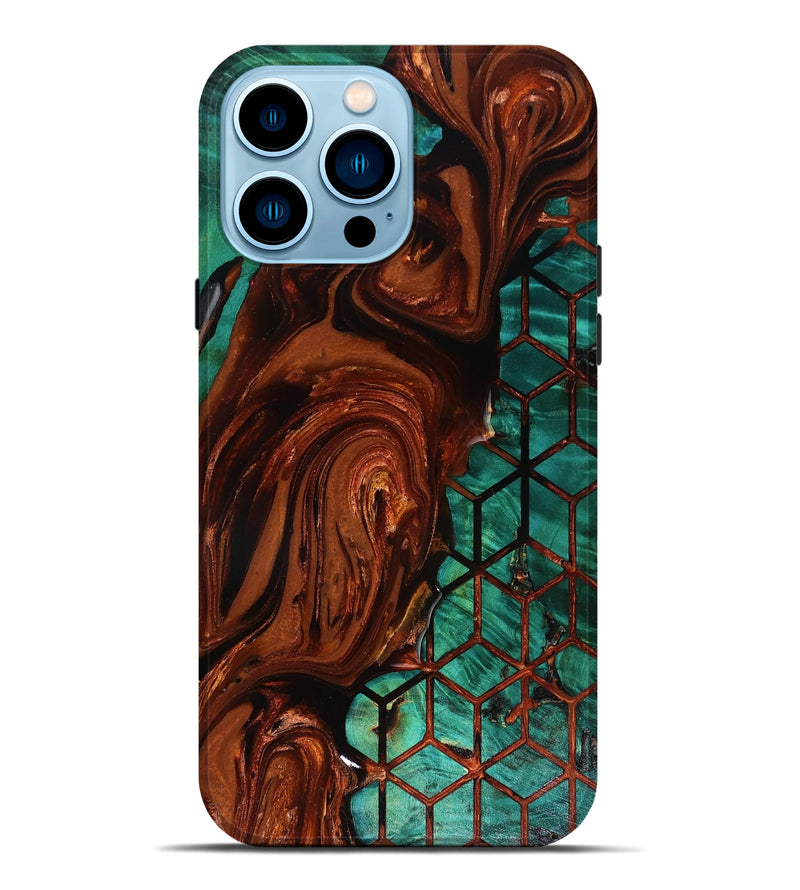iPhone 14 Pro Max Wood Live Edge Phone Case - Omarion (Pattern, 818524)