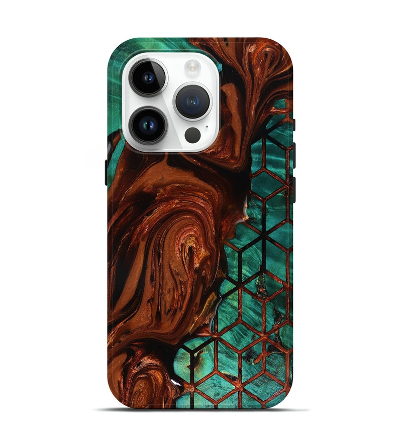 iPhone 15 Pro Wood Live Edge Phone Case - Omarion (Pattern, 818524)
