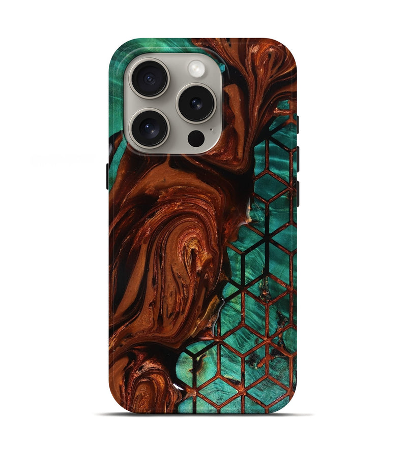 iPhone 16 Pro Wood Live Edge Phone Case - Omarion (Pattern, 818524)
