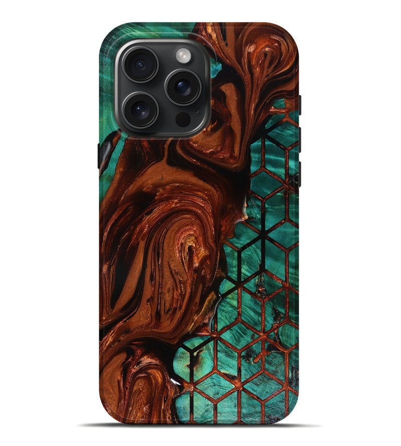 iPhone 16 Pro Max Wood Live Edge Phone Case - Omarion (Pattern, 818524)
