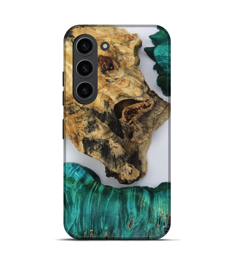 Galaxy S23 Wood Live Edge Phone Case - Jules (Clear, 818526)