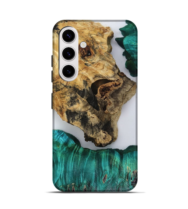 Galaxy S25 Wood Live Edge Phone Case - Jules (Clear, 818526)