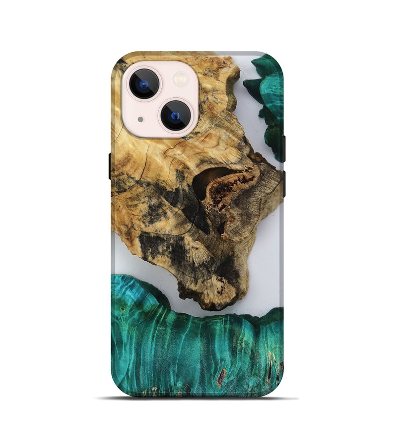 iPhone 13 mini Wood Live Edge Phone Case - Jules (Clear, 818526)
