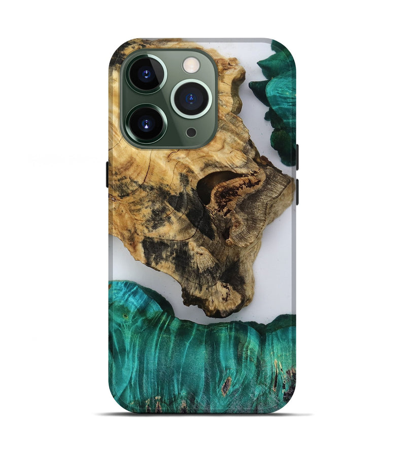 iPhone 13 Pro Wood Live Edge Phone Case - Jules (Clear, 818526)